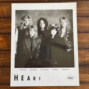 Heart Band Press Photo 8x10 Black White Music Seattle Rock & Roll Hall of Fame